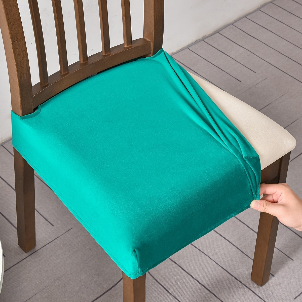 husă scaun huse scaun husă impermeabilă elastică din piele pu pentru scaune huse scaune pentru scaune de sufragerie husă de protecție lavabilă huse scaune pentru scaune 2025 - $12.49 –P15