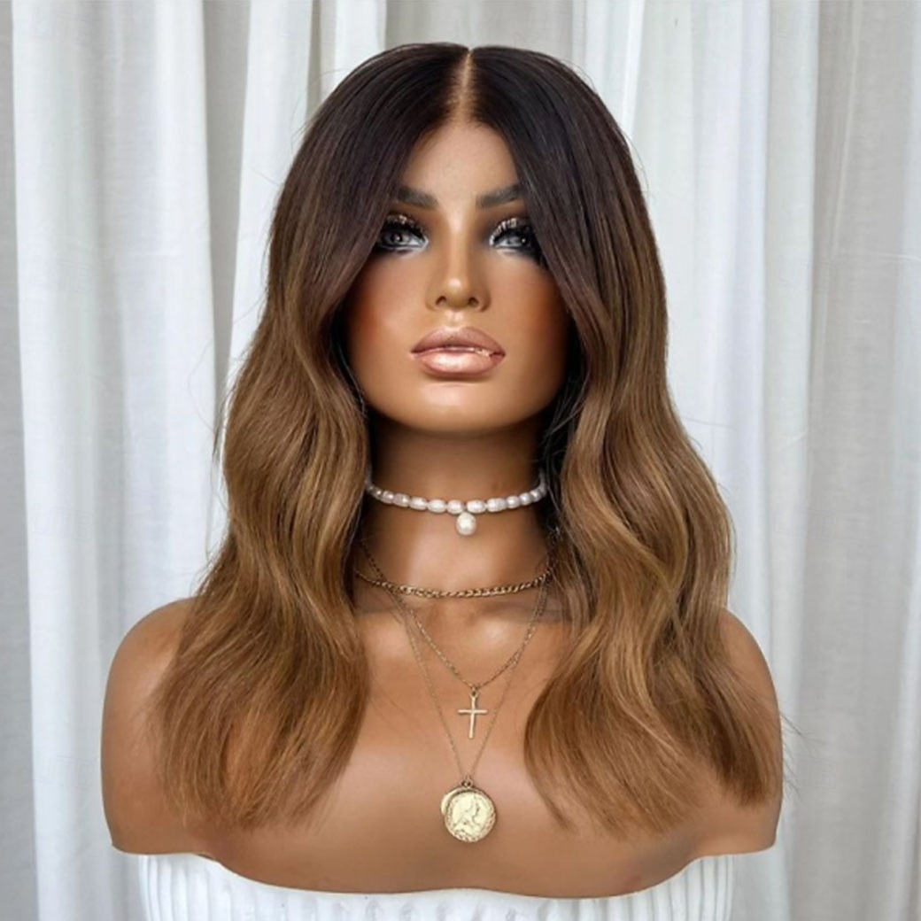 Human Hair 5x5 Closure 13x4 Lace Front Wig Short Bob Brazilian Hair Body Wave Brown Auburn Multi-color Wig 130% 150% Density Ombre Hair Glueless Pre-Plucked For Women Short Human Hair Lace Wig 2026 - $235.79 –P1