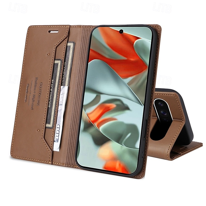 téléphone Coque Pour Pixel 9 Pro Pixel 9 Pro XL Pixel 8 Pro Pixel 8 Pixel 9 Pixel 7 Pixel 7 Pro Couvercle rabattable Avec Support Fente pour carte Antichoc Rétro TPU faux cuir de 2025 ? $17.99 –P6