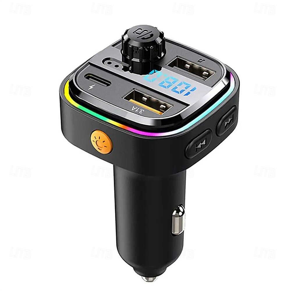 bil mp3-spiller bluetooth 5.0 fm sender pd25w hurtiglader lader tilbehør mobiltelefon adapter 2025 - $22.99 –P9