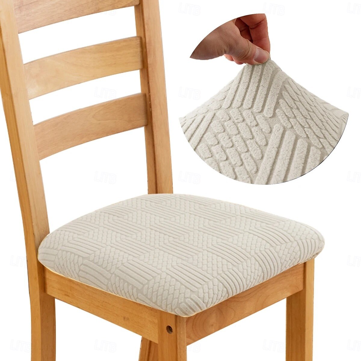 Stretch Jacquard Dining Chair Seat Covers Removable and Washable Elastic Slipcovers Perfect for Protecting Upholstered Dining Chair Cushions Adds Comfort and Style to Your Dining Room Decor 2025 - $10.99 –P10