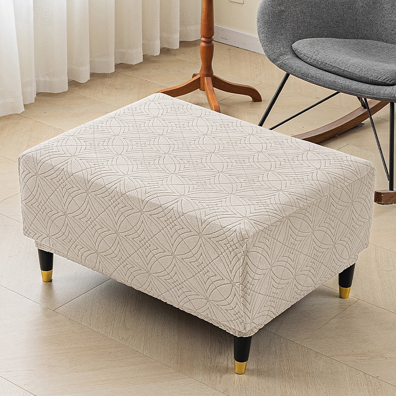 Copri pouf quadrato, copri pouf spesso ed elastico di grandi dimensioni per pouf quadrati di grandi dimensioni, copri mobili extra large e copri poggiapiedi per l'arredamento del soggiorno del 2025 a $12.49 –P7