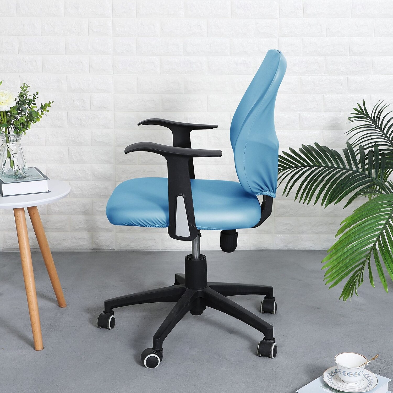 PU Leather Office Chair Cover Durable and 100% Waterproof Slipcover Perfect for Protecting and Refreshing Your Office Chair Adds a Sleek, Professional Look to Your Workspace Decor 2025 - $15.49 –P5