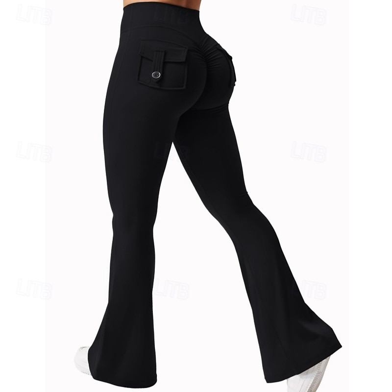 Women's Yoga Pants Yoga Leggings Ruched Butt Lifting Butt Lift Tummy Control High Waist Pilates Gym Workout Workout Tights Solid Color Black Army Green Fuchsia Fall Winter Sports Activewear Stretchy 2026 - $23.99 –P6