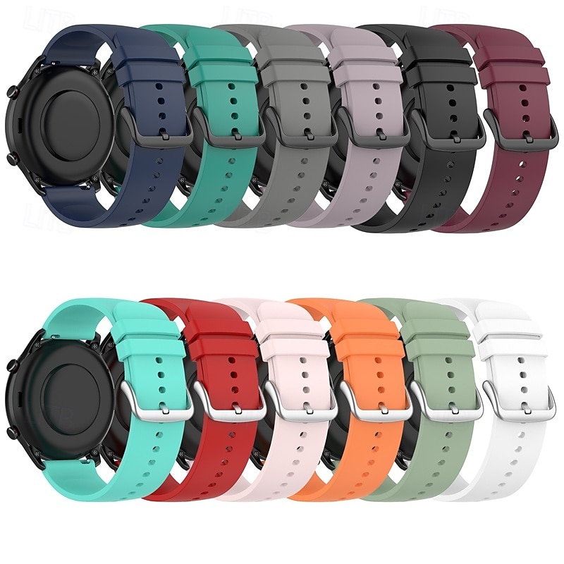 حزام الساعة الذكية متوافق مع Amazfit هوامي أمازفيت ستراتوس 2 أمازفيت بيس ستراتس أمازفيت Amazfit GTR 47mm Amazfit GTR 2e ساعة ذكية حزام قابل للتعديل حلقة فردية عصابة الرياضة إستبدال معصمه 2025 - $11.99 –P1