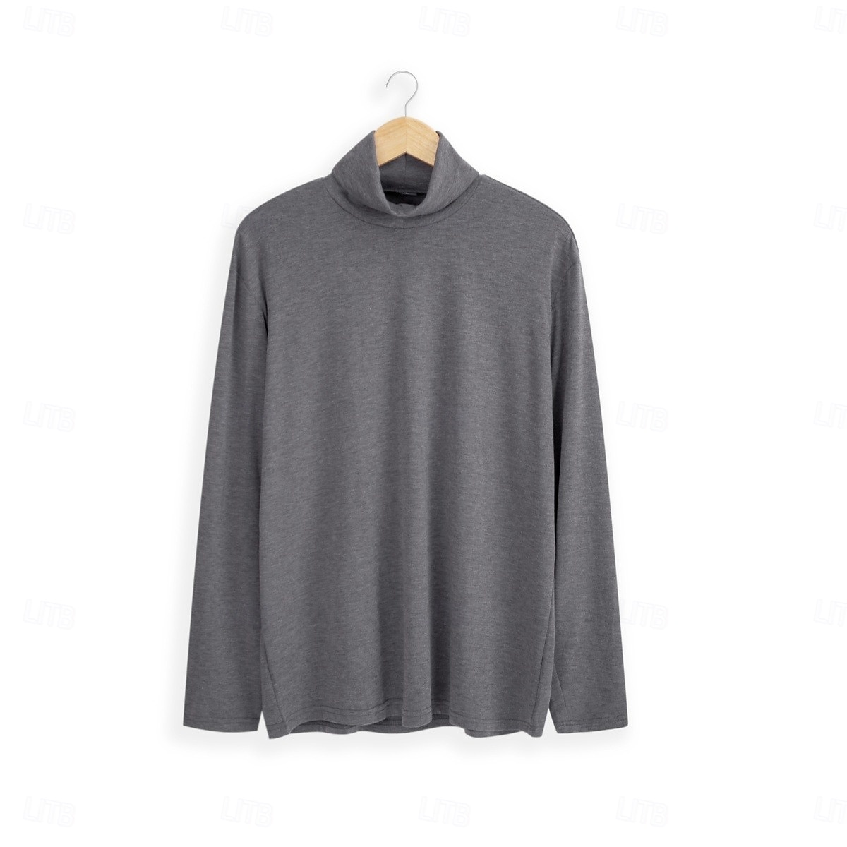 Herre T skjorte Turtleneck skjorte Langermet skjorte Langermet Rullekrage Vår & Vinter عادي Mote Designer Fritid Klassisk Gate Sport Ferie Lyseblå Marineblå Svart Topp T-skjorte for menn 2025 - $15.49 –P12