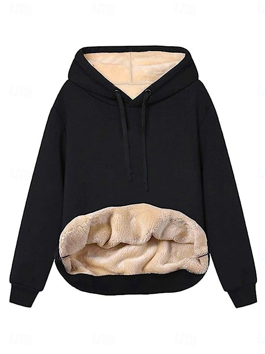 Mujer Abrigo de invierno Chaqueta de sherpa Chaqueta con capucha Exterior Calle Ropa Cotidiana Otoño Invierno Regular Abrigo Ajuste regular Mantiene abrigado Transpirable Elegante Casual Chaquetas 2025 - $40.99 –P4