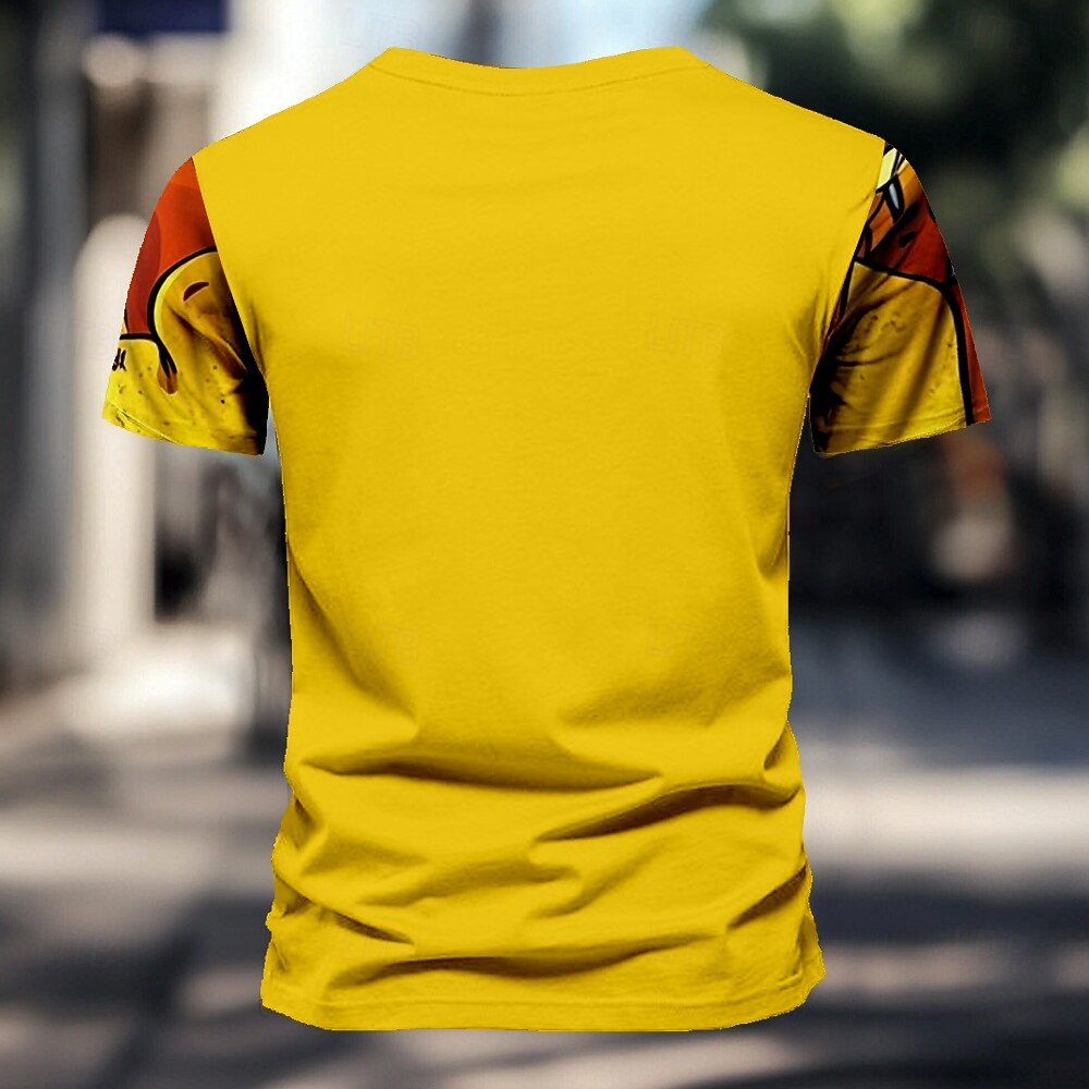 Bărbați Desene Animate Monstru Tricou Manșon scurt Tricou Tipărire 3D Stil Nautic Cămașă Modă Îmbrăcăminte Atletică Stradă Sport exterior Zilnic Galben Vară Primăvară Îmbrăcăminte S M L XL XXL XXXL 2026 - $19.49 –P2