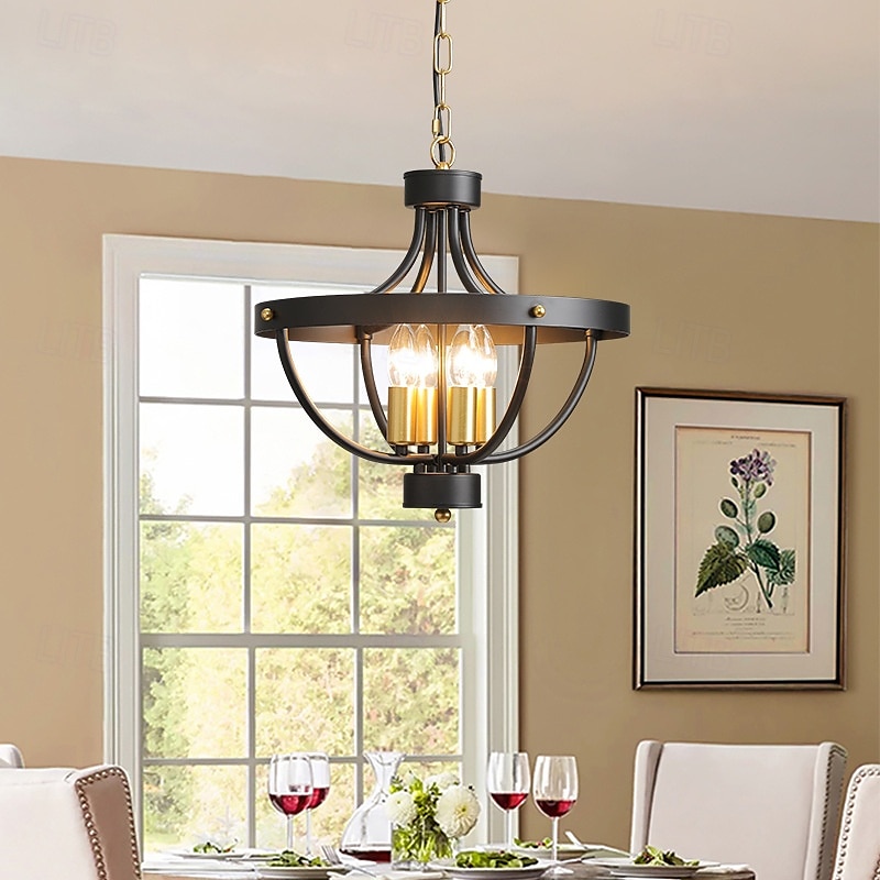 4-Light Dining Room Chandelier Island Suspended Light Fixture 110-240V 41cm 2025 - $399.99 –P2