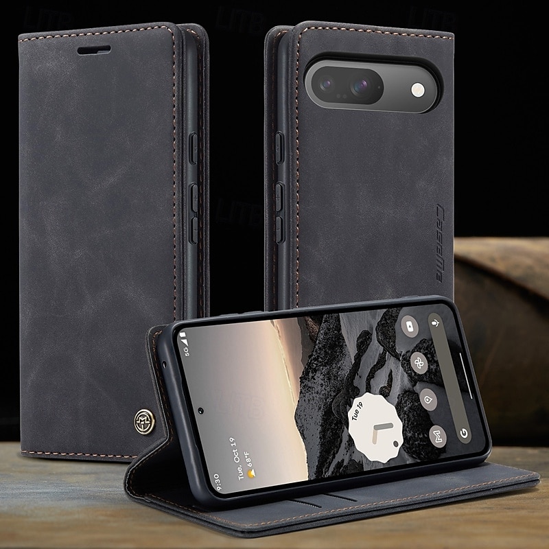 telefon Carcasă Pro Google Pixel 9 Pro Pixel 9 Pro XL Pixel 8 Pro Pixel 8 Pixel 9 Pixel 7 Pixel 7 Pro Pixel 6 Pixel 6 Pro Flip Cover se stojánkem Magnetické Slot pro kartu Retro TPU PU kůže 2025 - $17.99 –P10