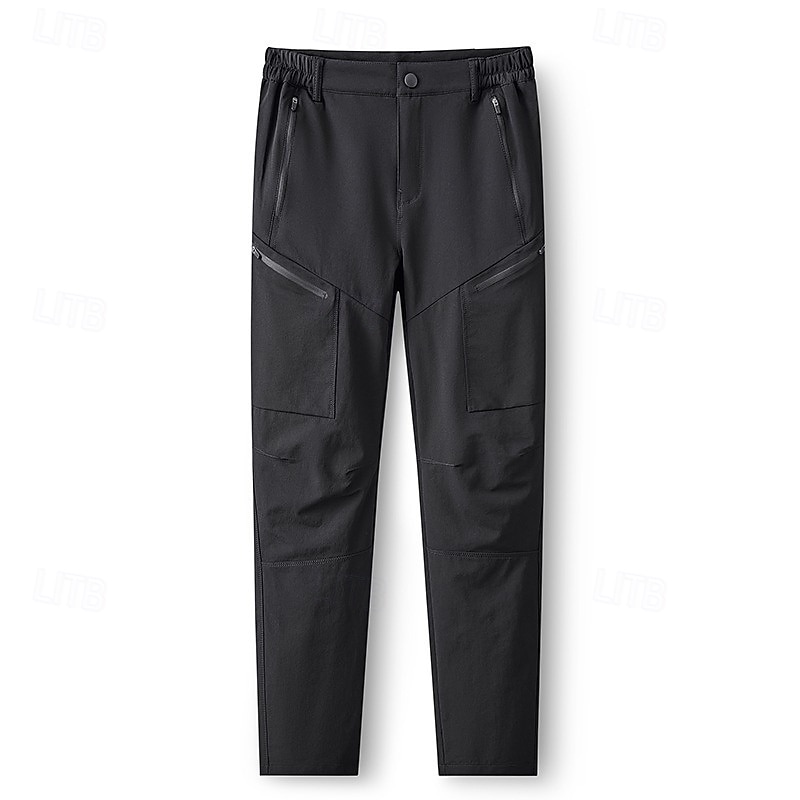 Hombre Pantalones al aire libre Pantalones para senderismo Pantalones tácticos Militar Al aire libre Ajuste regular Impermeable Transpirable Secado rápido Pantalones / Sobrepantalón Negro Azul Marino 2025 - $44.99 –P2