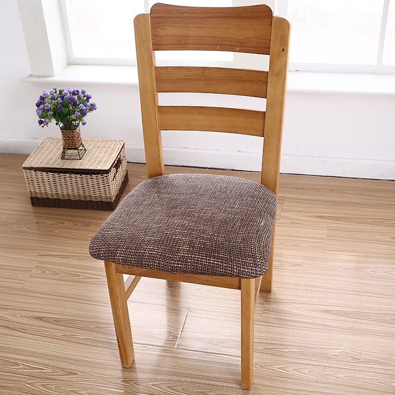 Housse de siège de chaise extensible et durable, idéale pour protéger et rafraîchir les sièges de chaise, ajoute confort et style aux chaises de salle à manger, de bureau ou de salon de 2025 ? $10.99 –P15
