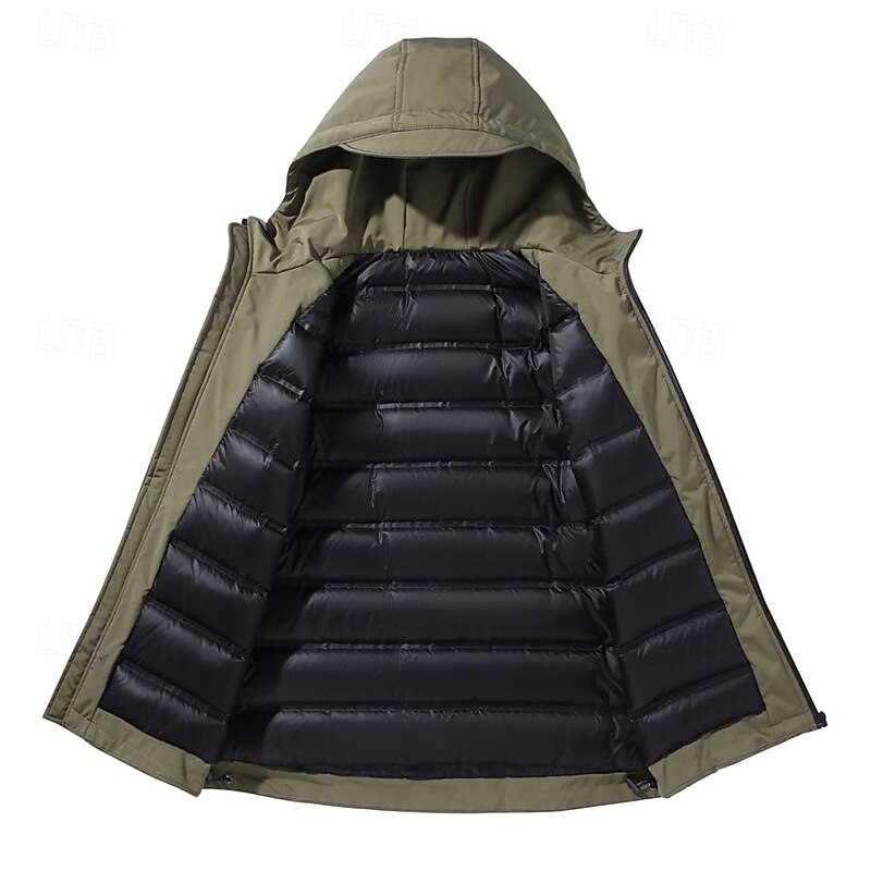 Homens Jaqueta de Trilha Ao ar livre Bloco de cor Prova-de-Água A Prova de Vento Zíper Frontal Jaqueta leve Zip Completo Campismo / Escursão / Espeleologismo Preto Verde Tropa Roxo de 2025 por $78.99 -P4