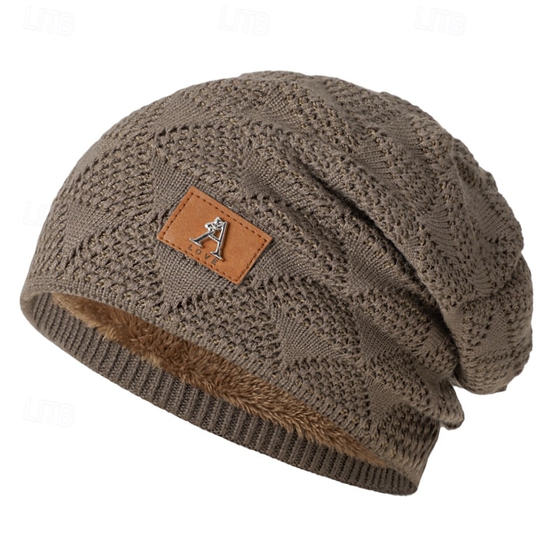 Pánské Unisex Čepice Beanie Zimní čepice Kulichy 骷髅头毛线帽 Pletená čepice Černá Fialová Akrylová vlákna Pletený Útulný Denní nošení Jdeme ven Plná / Jednobarevná Teplý 2025 - $8.49 –P6