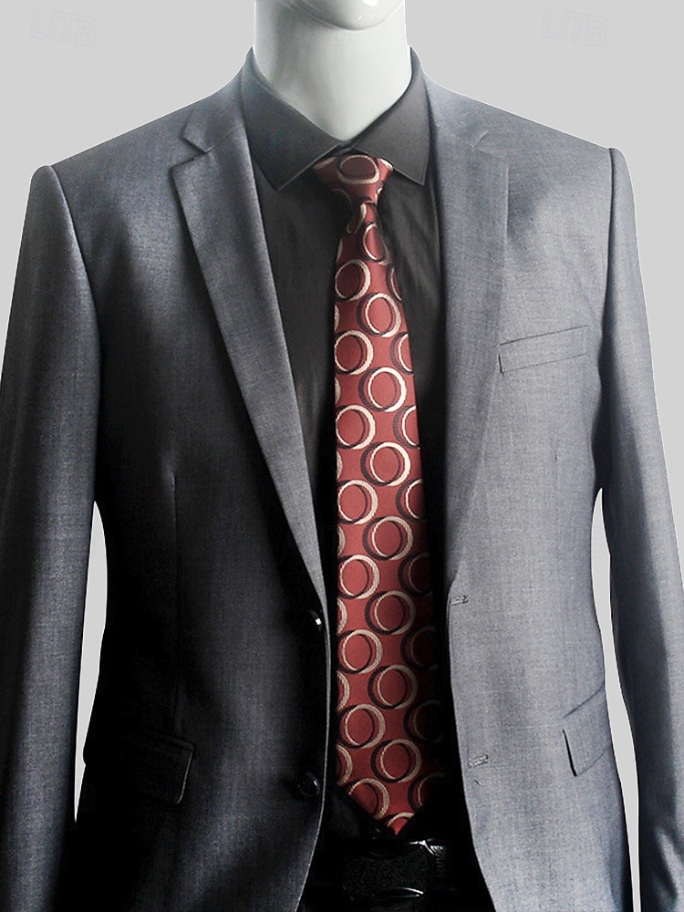 gravatas clássicas masculinas de seda sintética com zíper – conjunto de gravatas com padrões variados para trajes formais e de negócios de 2025 por $11.99 –P2