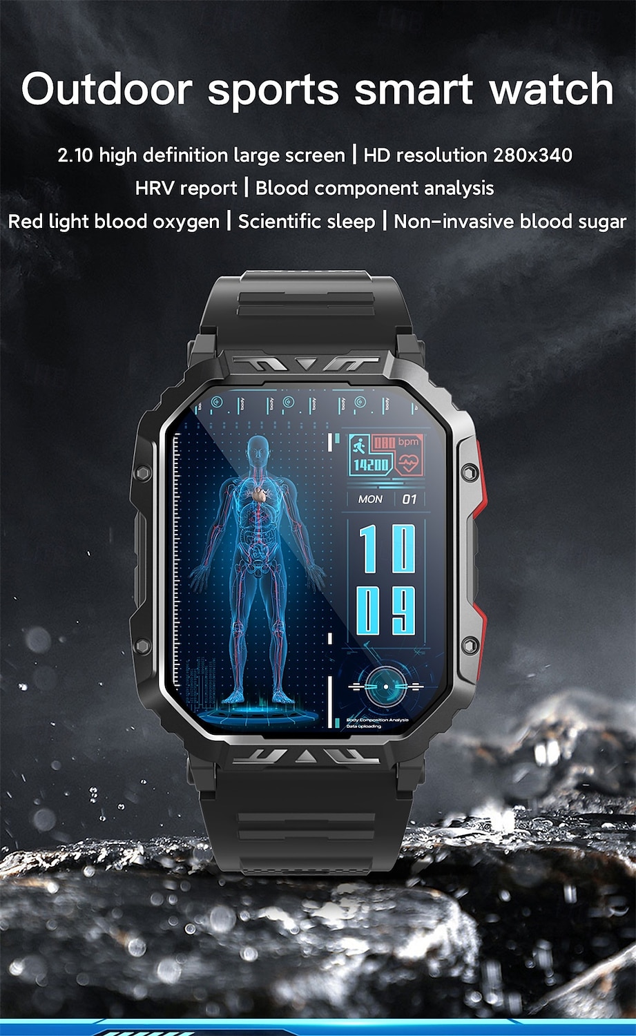 F407 Smart Watch Men Bluetooth Call 2.1inch HD Large Screen Health Monitoring Sport Fitness Tracker Smartwatch 2025 - $62.99 –P1