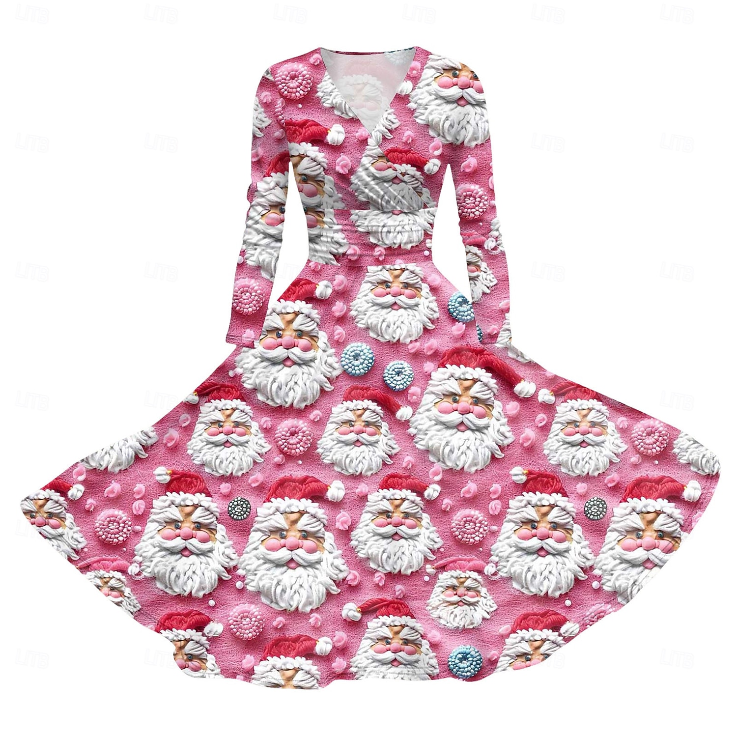 Rochie A-Line Rochie de Crăciun Crăciun Pentru femei Crăciun Mascaradă Ajunul Craciunului 1950 Adulți Crăciun Petrecere Revelion Rochie 2025 - $27.99 –P5