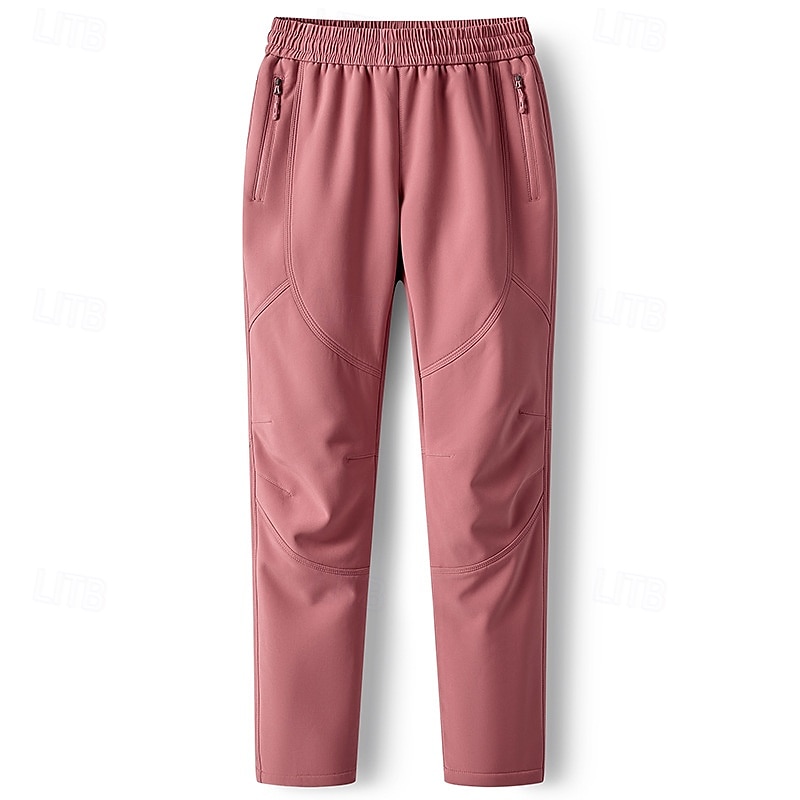 Mujer Pantalones para senderismo Pantalones impermeables de senderismo Pantalones con forro polar Militar Al aire libre Ajuste regular Mantiene abrigado Impermeable Resistente al Viento Suave 2025 - $46.99 –P7