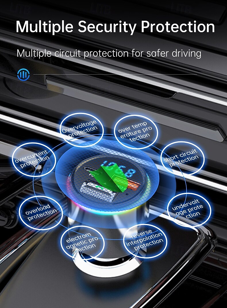 FM Transmitter With Car MP3 Player Fast Charging QC 3.0 Hand-free Call Dual PD Charger Bluetooth 2025 - $43.99 –P10