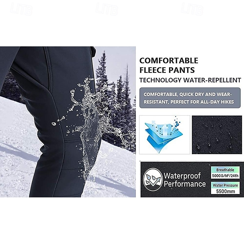 Boys Girls' Combat Pants Cargo Pants Hiking Pants Trousers Patchwork Winter Outdoor Regular Fit Warm Breathable Soft Pants / Trousers Zipper Pocket Black Red Running Camping / Hiking / Caving 2025 - $28.79 –P4