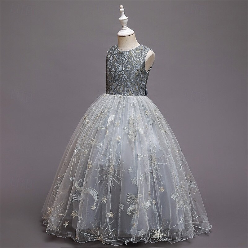 Enfants Fille Robe de fête Etoile Sans Manches Utilisation Noël Anniversaire Maille Magnifique Doux Polyester Maxi robe soirée Robe Évasée Robe Trapèze Eté 4-12 ans Rose Claire Rouge Bleu de 2025 ? $41.99 –P14