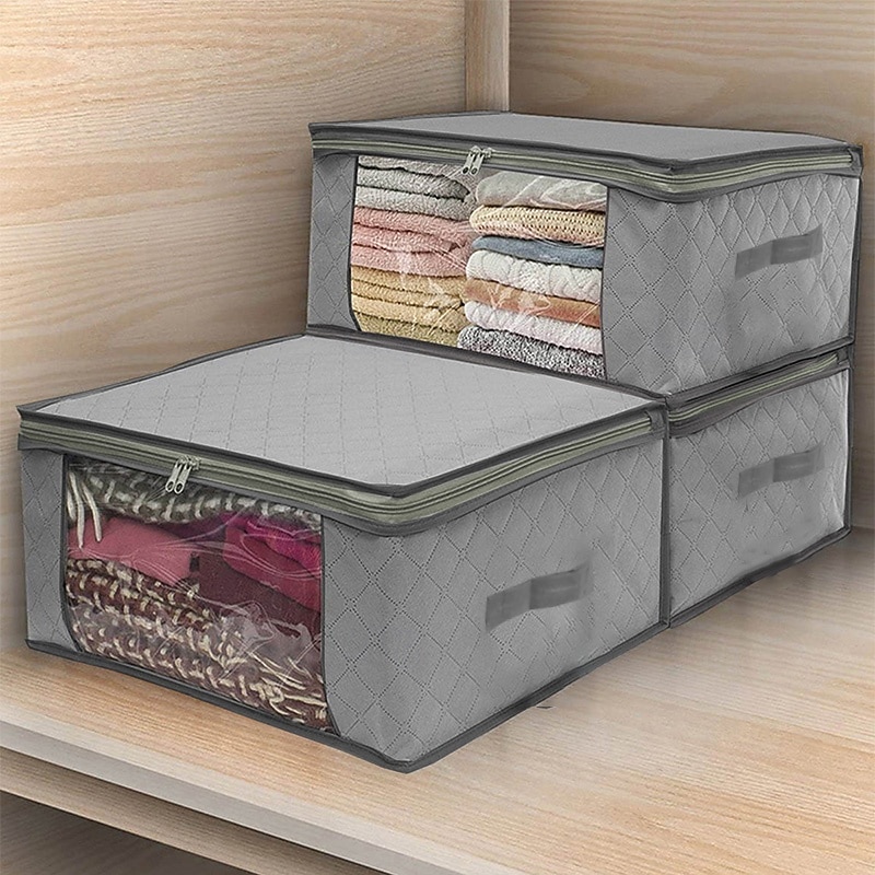 kuitukangas pölytiivis pussi taitettava säilytys tilkkupussi vaatekaappi vaatteet viimeistelylaatikko säilytyspussi 49x36x21cm 2025 - $9.99 –P3