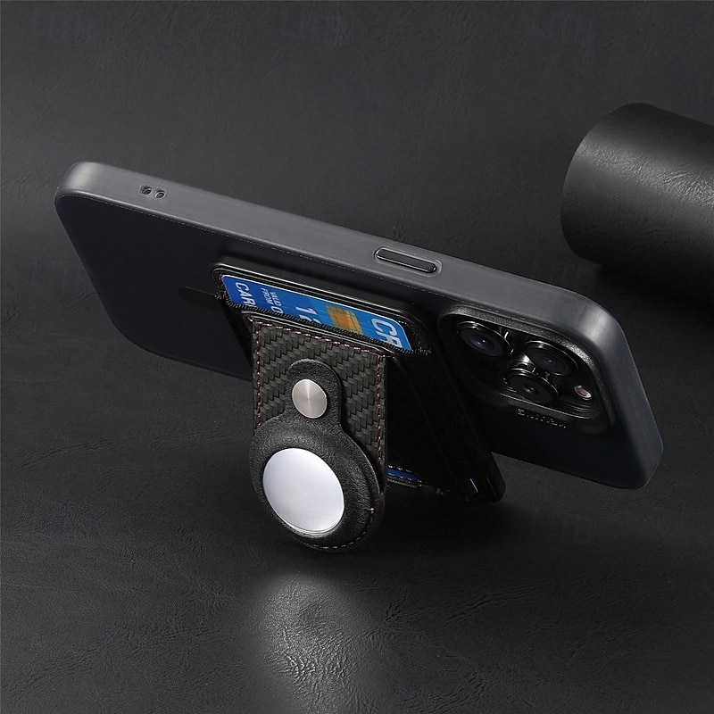 telefono Custodia Per iPhone 16 Pro Max Plus iPhone 15 Pro Max Plus Universali Custodia ad adsorbimento magnetico Con supporto A calamita Supporto a molla TPU pelle sintetica del 2025 a $21.99 –P9