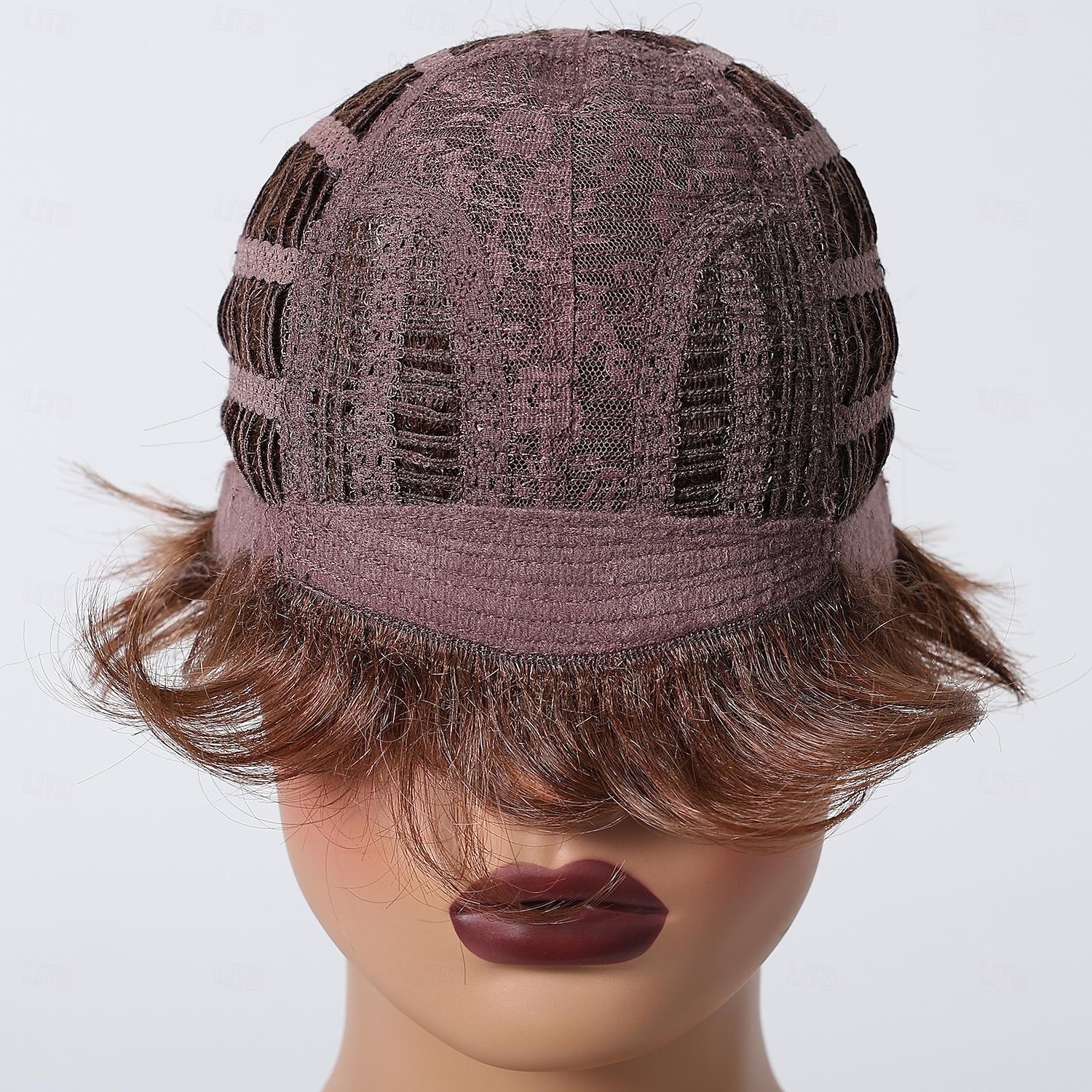 Menselijk haarmengsel Pruik Kort Recht Natuurlijk recht Bobkapsel Pixie-kapsel Zijdeel Gelaagd kapsel Donkerbruin Cosplay Krultang en stijltang Natuurlijke haarlijn Zonder kap Birmees haar Dames 2025 - $65.99 –P8