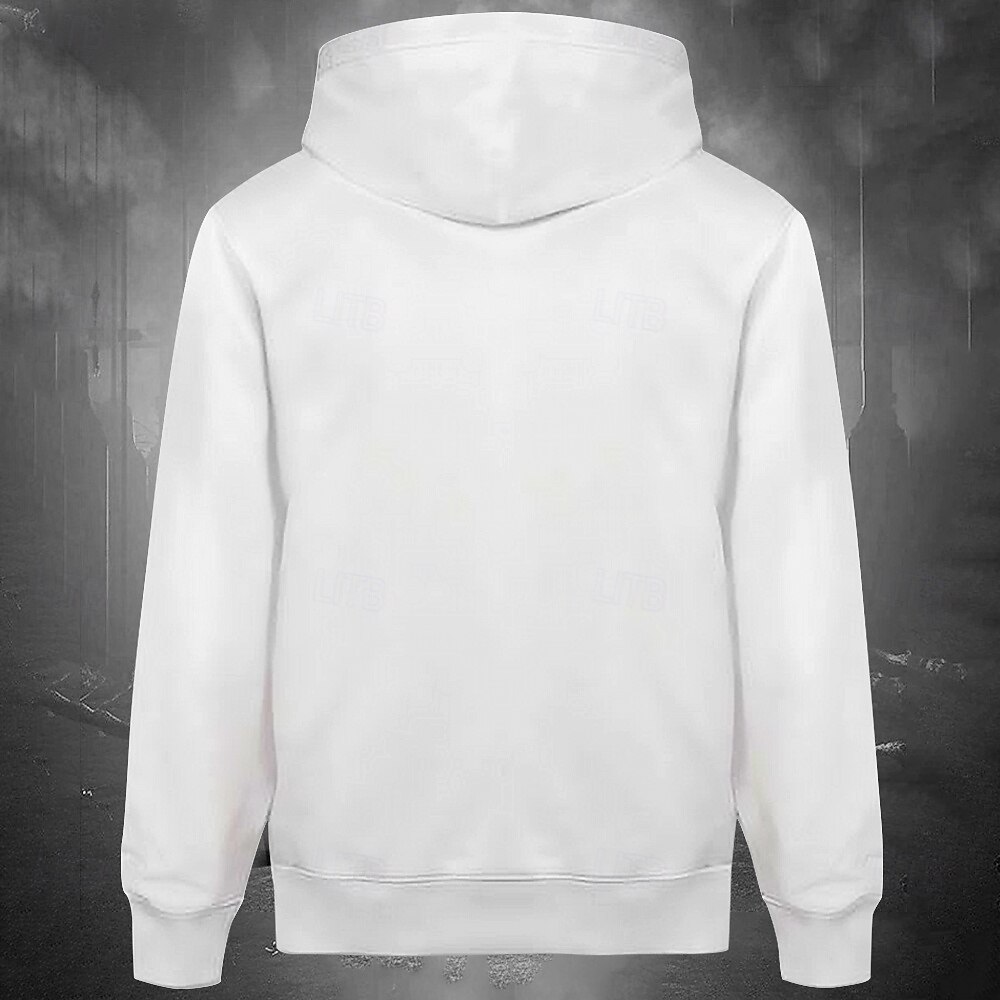 Homens Cruz Moletons Moletom Casacos Moletom com capuz Gola Redonda Moda Impressão 3D Festa Feriado Streetwear Branco Com Cordão Outono Inverno Designer de 2025 por $29.99 –P2