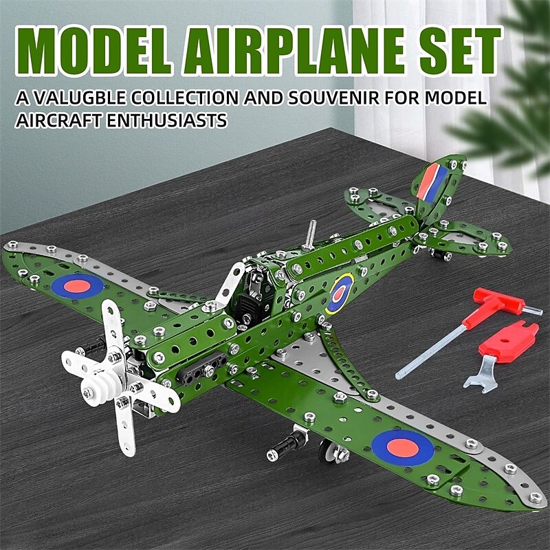 Bouw Speelgoed Model Vliegtuig Kits voor Jongens 8-12 Vliegtuig Model Schaal 132 Metaal Bouwkit Model Vliegtuigen voor Kinderen 8-12 Beste Vliegtuig Cadeaus voor Hurrikaan Vechters Fans Kerstcadeau 2026 - $31.99 –P6