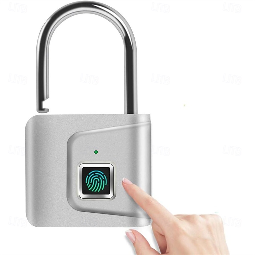 дверной замок безопасности умный замок без ключа usb перезаряжаемый отпечаток пальца для спортивной школы шкафчик сплав цинка металл 2025 - $23.99 –P6