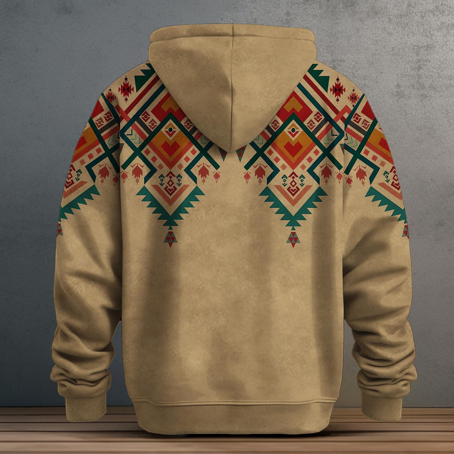 Hombre Cowboy Vellón Sudaderas Sudadera Sudadera Sudadera con capucha Con Capucha Étnico Impresión 3D Deporte Vacaciones Ropa de calle Marrón Gris Correa Otoño Invierno Diseñador 2025 - $49.99 –P4