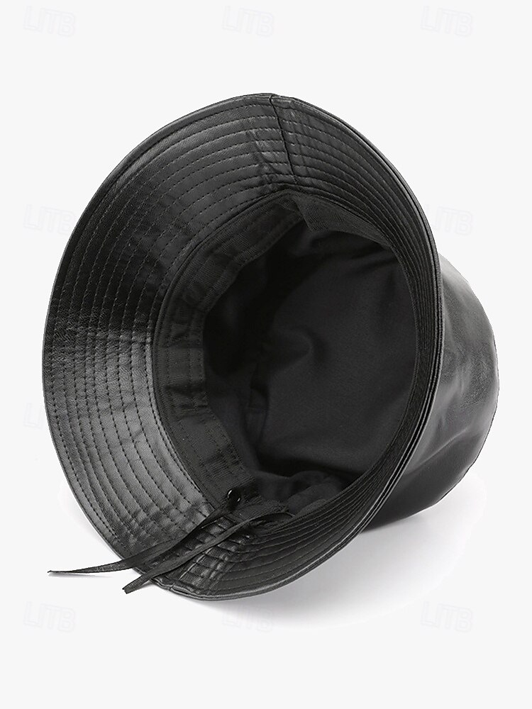 Women's Faux Leather Bucket Hat – Stylish and Versatile, Available in Multiple Colors for a Trendy Look 2025 - $14.99 –P7