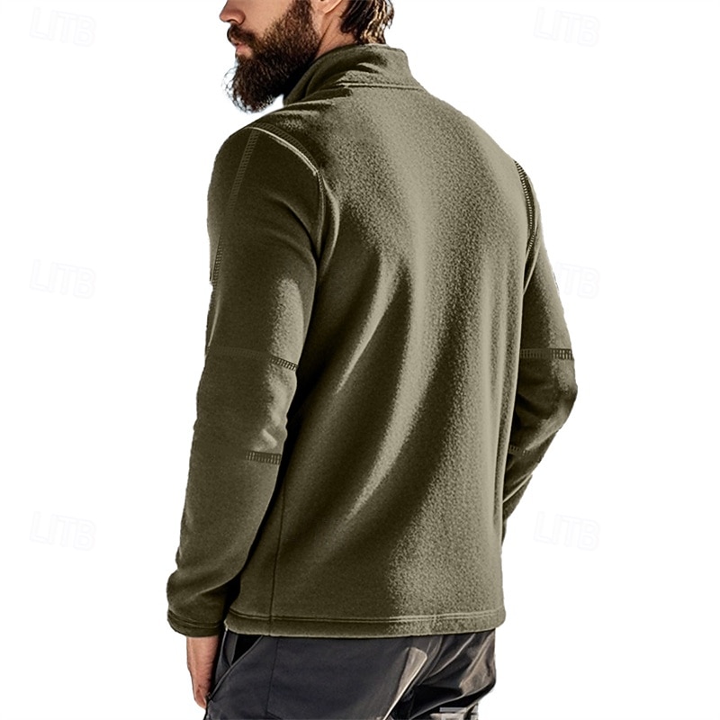 Herre Genser Polarfleece Kvart glidelås genser Svart Militærgrønn Kakifarget Mørkegrå Lyseblå Halv glidelås عادي Sport & Utendørs Daglig Ferie Polyester Gatemote Grunnleggende Fritid Høst vinter Klær 2026 - $27.99 –P20