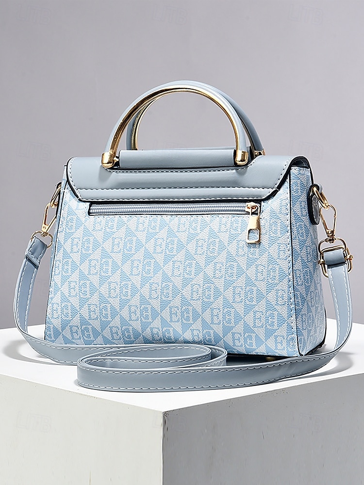 elegantní dámská béžová crossbody kabelka – luxusní monogramové provedení s přívěskem srdce a horní rukojetí 2025 - $29.99 –P4