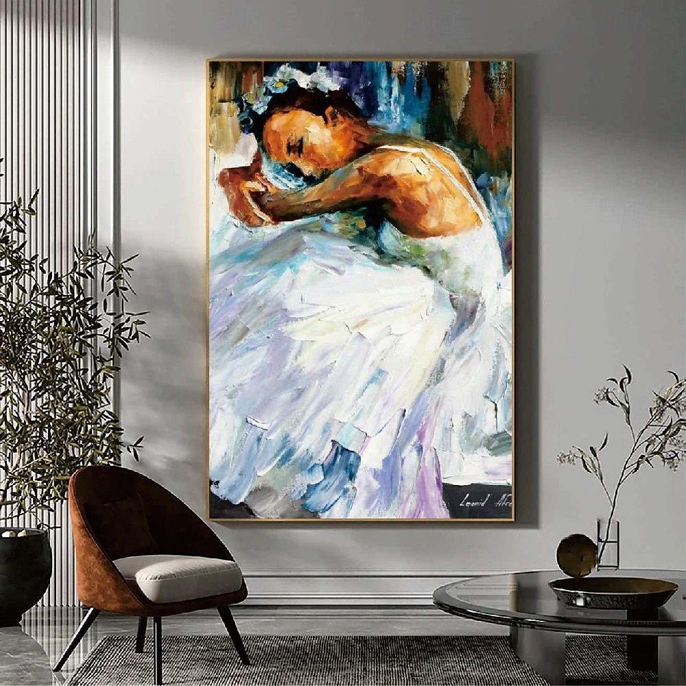 Hand painted Abstract Ballerina Dancing Girl Modern Paintings On Canvas handmade Rich Painting Modern Wall Art Hand Painted Artwork oil painting for Living Room Wall Decoration 2025 - $125.99 –P5