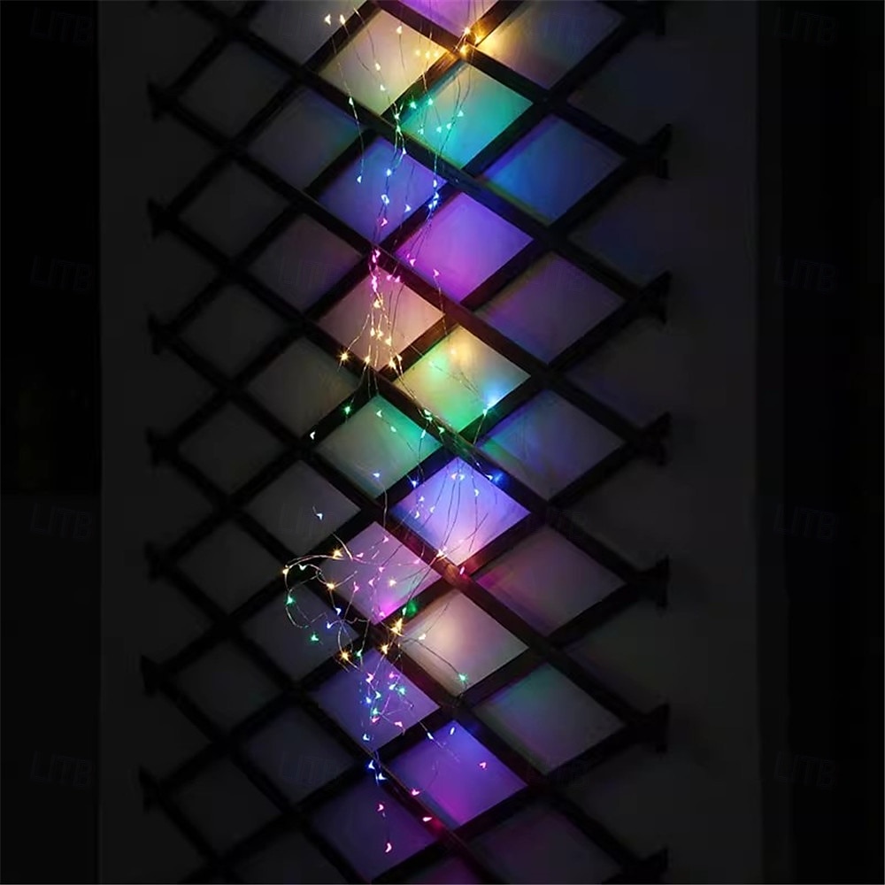 Guirlande lumineuse de Noël à LED avec guirlande lumineuse de 2 m et 200 LED pour décoration de Noël en extérieur de 2025 ? $13.99 –P5
