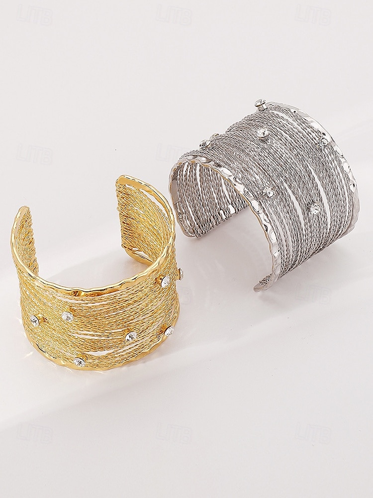 elegante bracciale intrecciato con accenti di strass – gioielli alla moda per le donne del 2025 a $11.99 –P4