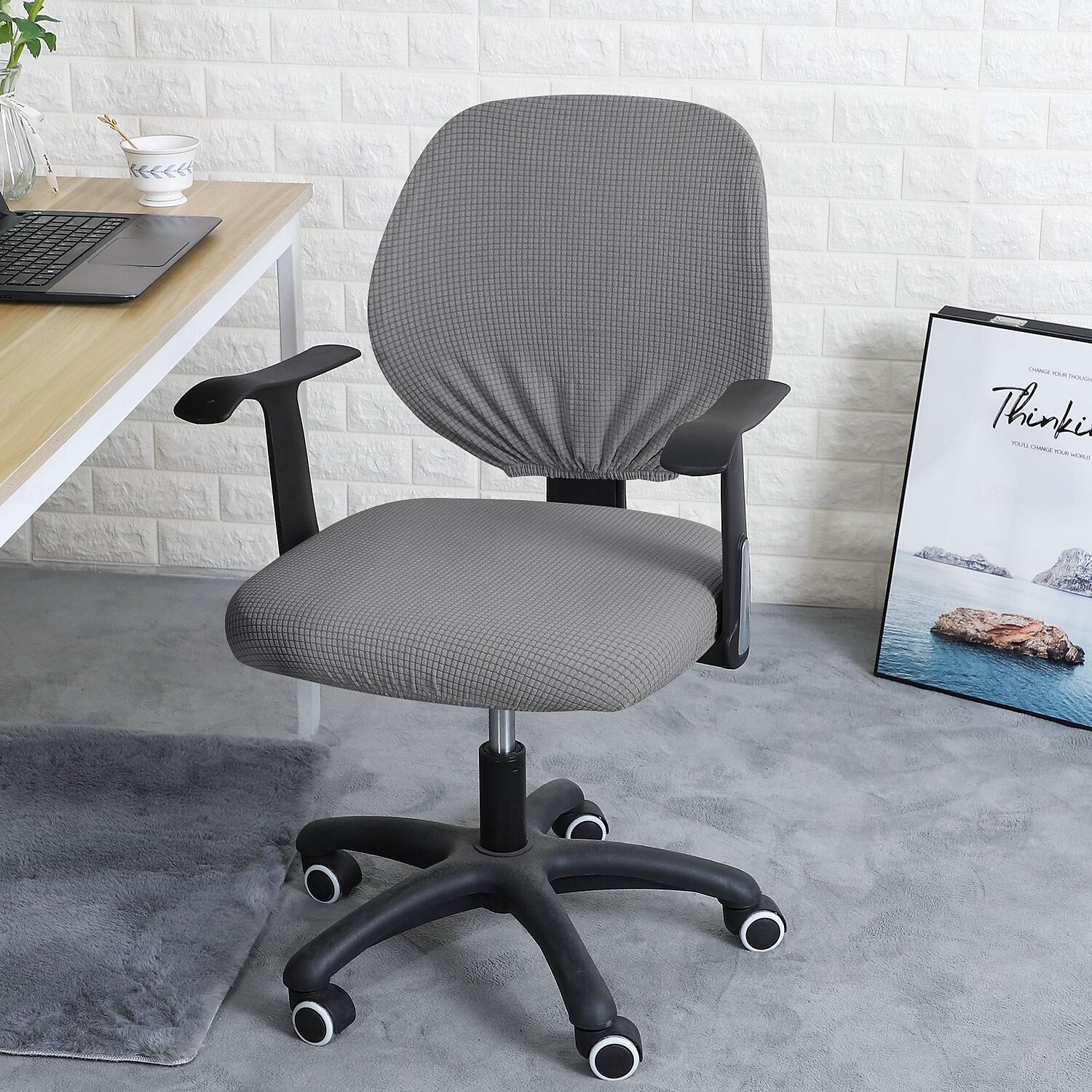 fodera per sedia da ufficio fodera elastica e resistente perfetta per proteggere e rinfrescare la tua sedia da ufficio aggiunge comfort e stile all'arredamento del tuo spazio di lavoro del 2025 a $12.49 –P11