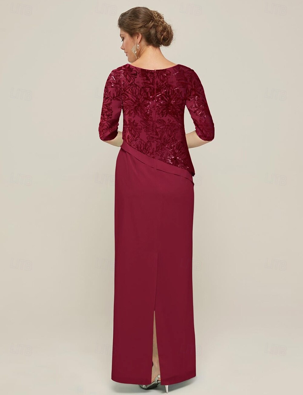 strapless open back dress Odette Satin Mini Dress main image 0