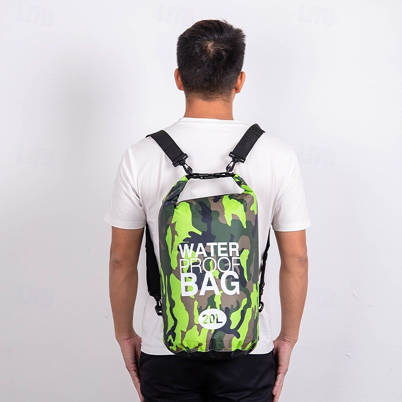 2/5/10/15/20/30 L Sac à dos Daypack Sac à  dos Rucksack Impression Pluie Etanche Design Anatomique Portable Durable Extérieur Randonnée Camping Militaire Nylon Jaune Bleu Roi Fuchsia de 2025 ? $12.49 –P12