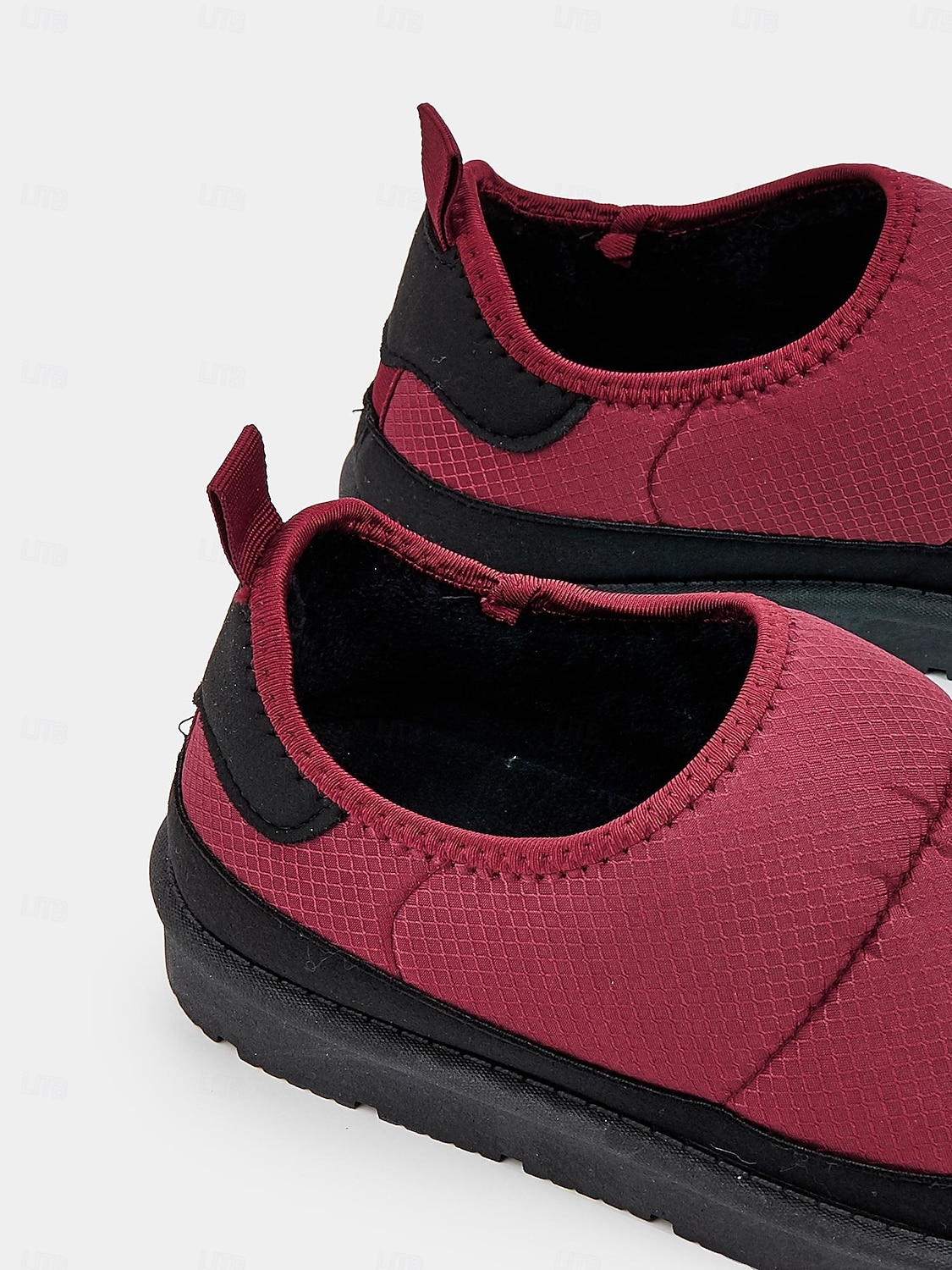 pantoufles d'hiver matelassées rouges pour femmes avec semelle antidérapante – chaussures chaudes d'intérieur et d'extérieur à enfiler pour temps froid de 2026 ? $19.99 –P5