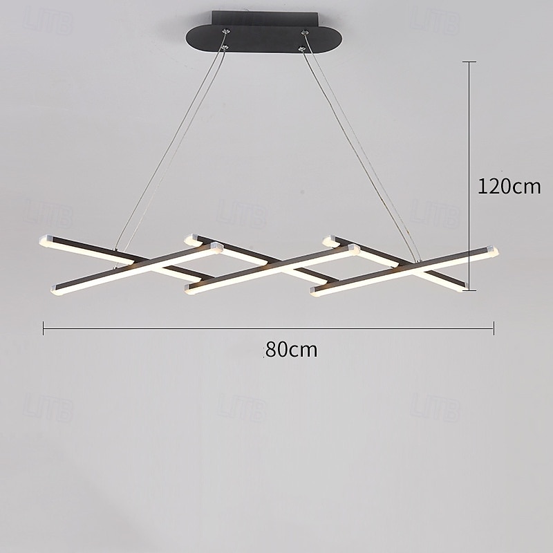 összecsukható modern led csillár szabályozható behúzható függeszték távirányítós spirál lineáris függesztékes lámpatestekkel 220-240v 2025 - $229.99 –P7