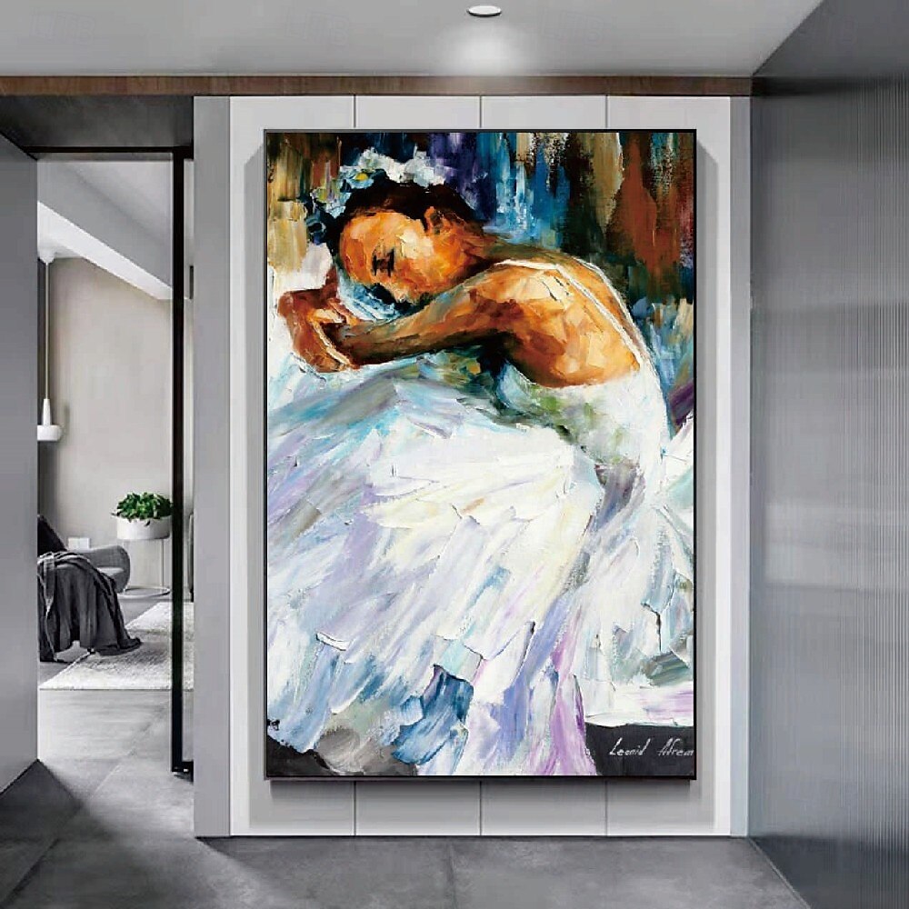 Hand painted Abstract Ballerina Dancing Girl Modern Paintings On Canvas handmade Rich Painting Modern Wall Art Hand Painted Artwork oil painting for Living Room Wall Decoration 2025 - $125.99 –P3