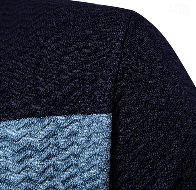 Per uomo Polo con zip Lavoro Affari Collo ripiegato Manica Corta Blocco di colori Cerniera Estate Primavera Autunno Bianco perla Nero Blu marino Polo con zip del 2025 a $27.99 –P7