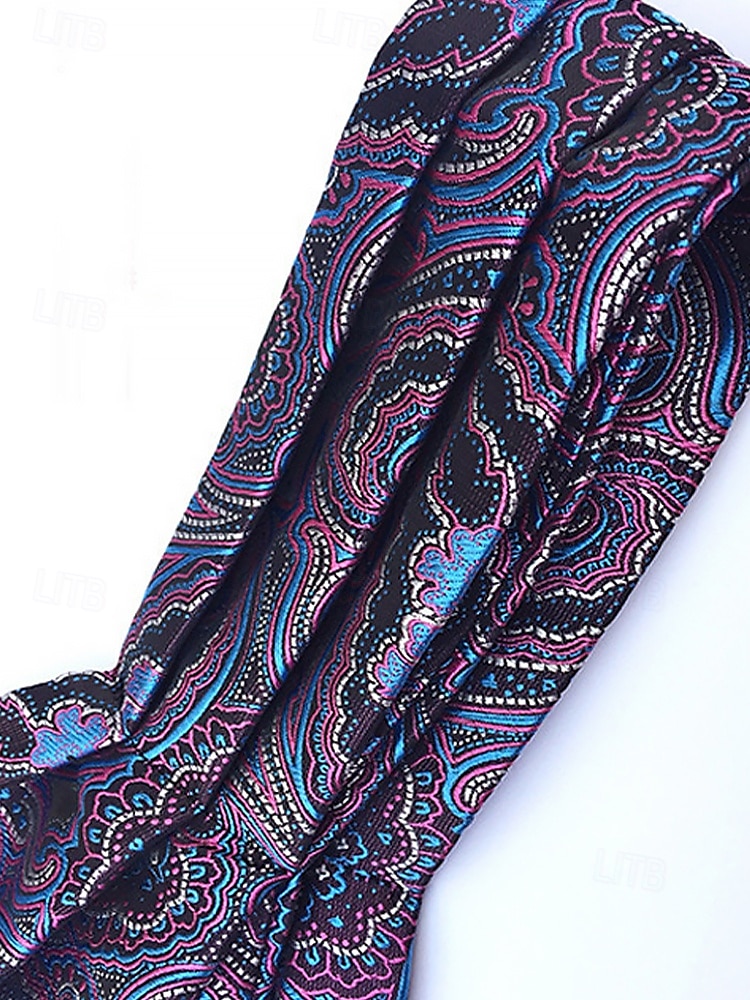cravatta ascot paisley da uomo - elegante cravatta in finta seta per occasioni formali, matrimoni e feste - cravatta con motivo floreale vintage del 2026 a $18.99 –P4