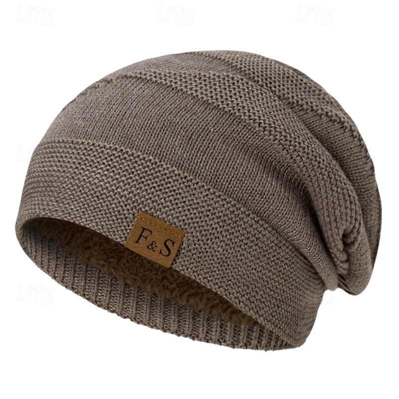 Per uomo Unisex Cappello a cuffia Cappelli invernali Berretti 骷髅头毛线帽 Cappello lavorato a maglia Nero Vino Poliestere Lavorato a maglia Accogliente Da tutti i giorni Per uscire Tinta unita / tinta del 2025 a $7.99 –P7