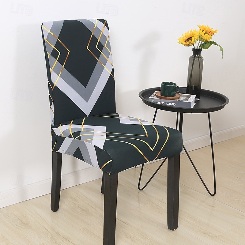 Funda elástica para silla de comedor, funda elástica y duradera para silla de comedor con respaldo alto, ideal para proteger y refrescar las sillas de comedor, agrega comodidad y estilo a la decoración de su comedor 2025 - $10.99 –P15