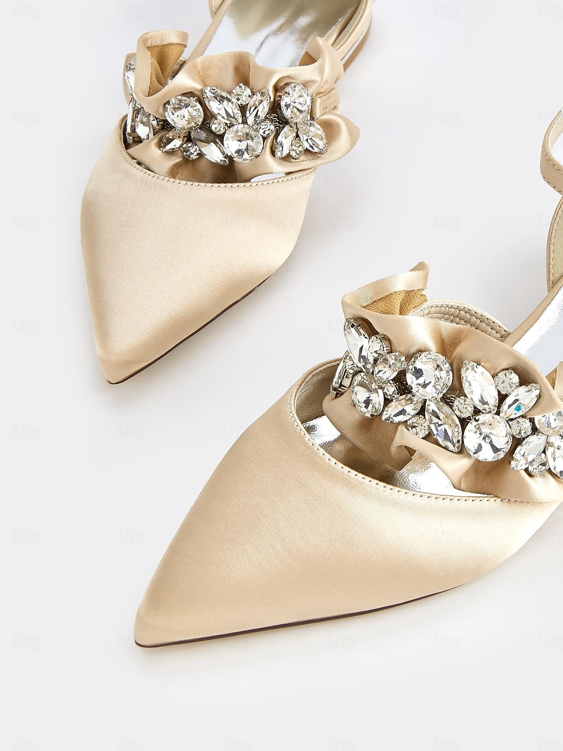 ballerine da donna in raso nero con punta affilata e decorazioni floreali in strass – scarpe eleganti per matrimoni ed eventi formali del 2025 a $64.99 –P3