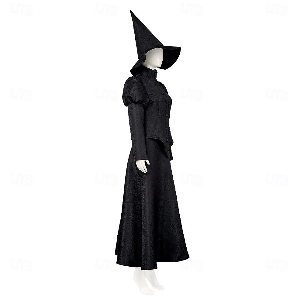 Bruxa Fada Elphaba Roupa Ocasiões Especiais Noite de Walpurgis Trajes temáticos de filmes e séries Cosplay filme for Mulheres Adulto Dia Das Bruxas Carnaval Espetáculo Festa Palco de 2025 por $79.99 –P3